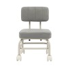 Low Rolling Stool, Roller Seat with Universal Swivel Caster Wheels