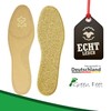 2 Pairs of Genuine Leather Insoles Basic Insoles Brown for