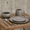 Bico Reactive Glaze Dark Grey 7 inch Stoneware Salad Plates