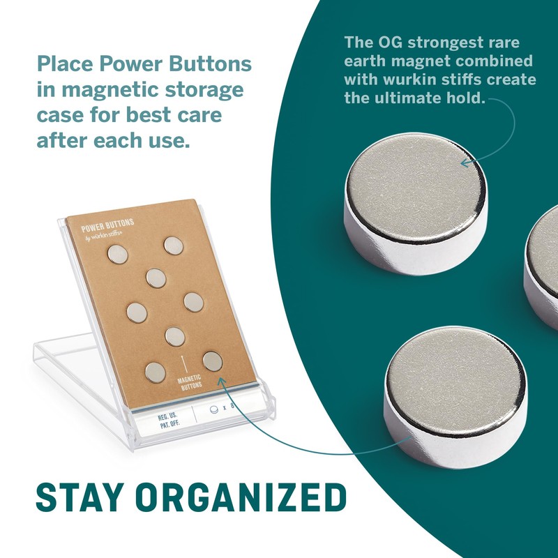 [Wurkin Stiffs] Men's 8 Storage Case Magnetic Power Button -