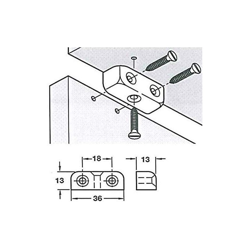 TERF® 50 Pcs Heavy Duty Modesty Block Wood & Furniture