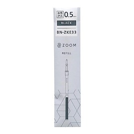ZOOM BN-ZKE33 Water Based Gel Ballpoint Pen Refill for L1 0.02 inch (0.5 mm) [Black] Refill