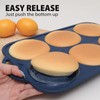 Vnray 4 Inch Jumbo Silicone Muffin Top Pan with Metal