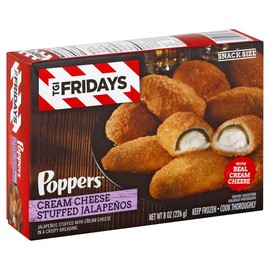 T G I Fridays Popper Cream Cheese Stuffed Jalapeno, 8 Ounce -- 8 per case.
