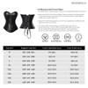 Kiwi-rata Faux Leather/Leather Look Zip Bustier Corset with G-String -