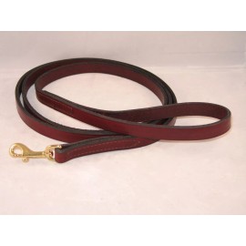Beiler's Manufacturing 6 FT x 3/4"  Amish Made Leather Dog Leash Lead Brown or Black - Brown