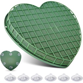 Altaroo Flower Foam Love Heart, Floral Foam 30 x 30 x 3.9 cm, Floral Foam for Flowers, Floral Foam for Artificial Flowers, Sponge for Flowers for Freshness and Artificial