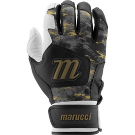MARUCCI GXR Youth Batting Gloves, Black, YL