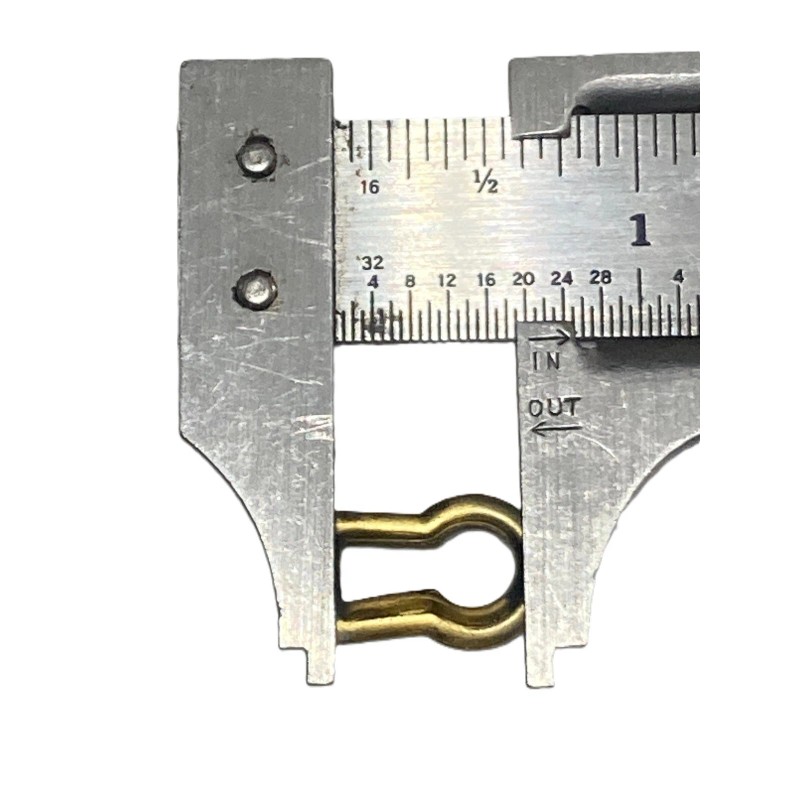 Keyhole Insert Stamped Brass, 3/4" Tall