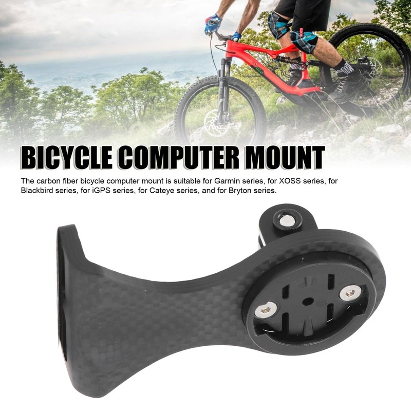 SPYMINNPOO Carbon Fiber Bike Computer Mount, Lightweight & Durable Holder