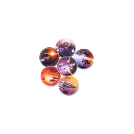 ergobag Velcro Set - suitable for pack / cubo / cubo light / ease / mini, 5 pieces.