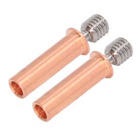 2pcs Nozzle Throat M6 Thread Bimetal Heat Break Heatbreak Tube for CR 6 SE 3D Printer