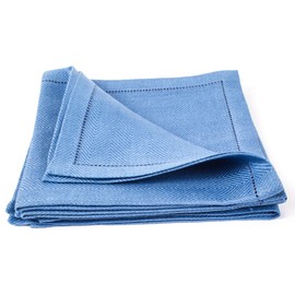 LinenMe X4 Emilia Napkins, 18 x 18, Royal Blue