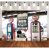 Historic Route 66 Gas Station Custom Photo Studio Backdrop Background
