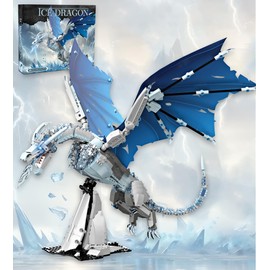 Lodikisbay Blue Ice Dragon Building Set