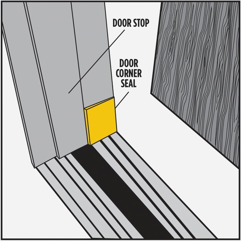 M-D Building Products 51502 White Door Corner Seal for Interior