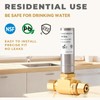 (2-Pack) SECKWHALE Tee Stainless Steel Water Hammer Arrestor, 3/8 Inch