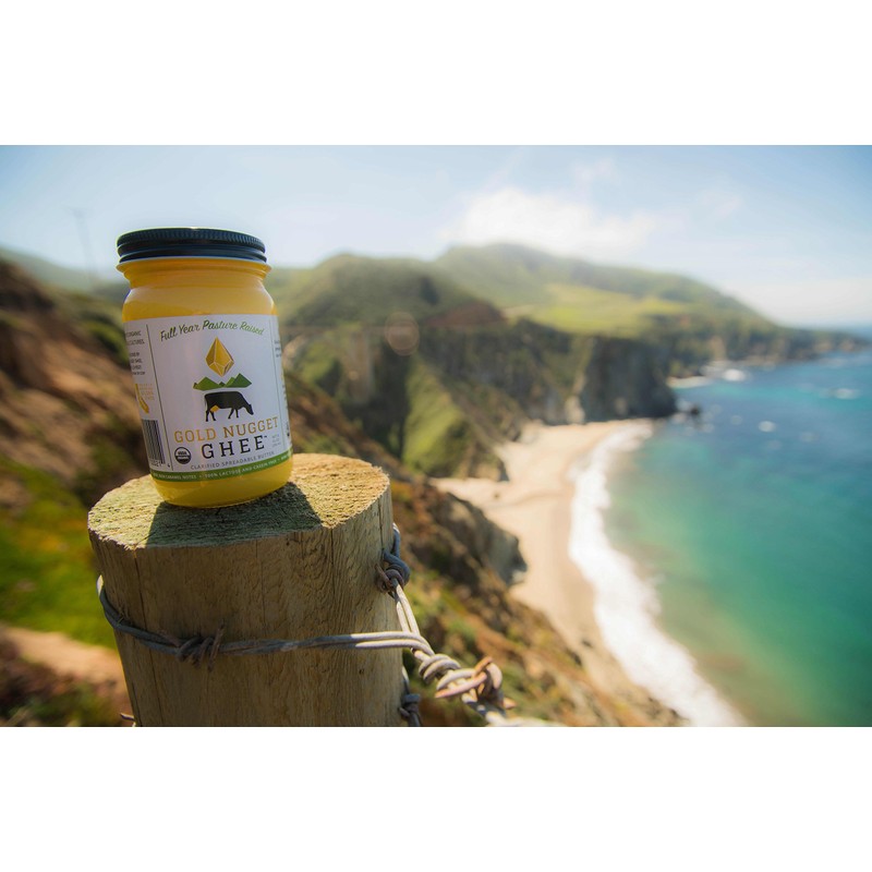 TRADITIONAL GHEE BY GOLD NUGGET GHEE, USDA ORGANIC, FULL-YEAR/PASTURE-RAISED, GRASS-FED