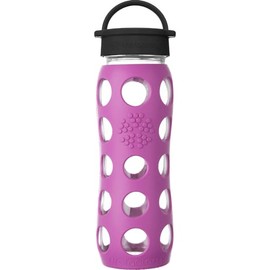 22oz Glass Water Bottle with Silicone Sleeve and Classic Cap