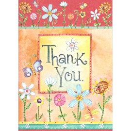 Crown Point Thank You Floral Flower Blank Note Greeting Card