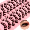Cluster Lashes False Eyelashes Individual D Curl Russian Strip Lashes