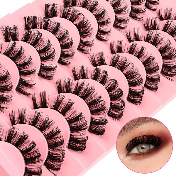 Cluster Lashes False Eyelashes Individual D Curl Russian Strip Lashes