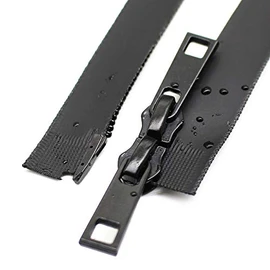 YaHoGa 32 Inch #5 Two Way Separating Waterproof Zippers Black Water Resistant Zippers for Jacket Sewing Coat Down Coats Tailor Craft (32" WP)