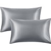 Satin Pillow Cases 2 Pack - Pillowcase for Hair and