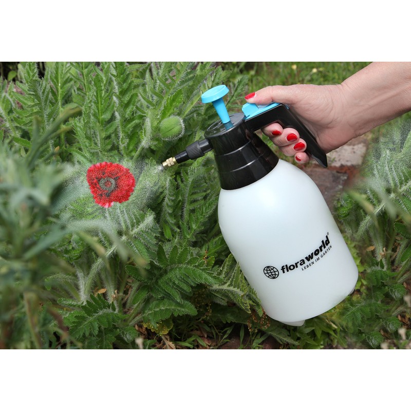 Floraworld Comfort 011182 Pressure Sprayer 2 L, 2 Litres, Blue/Black/White,