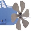Airplane Weather Vane, Metal Wind Spinner for Garden Yard, Blue,