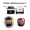 Fiat AMS 32022 Professional 3D Replacement Logo Front + Rear
