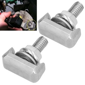 Perno de Terminal de Batería de Coche Aramox, 2 Piezas de Pernos de Terminal en T de Acero Inoxidable de Repuesto, OEM: 19116852 / 6X0915138 / 64740