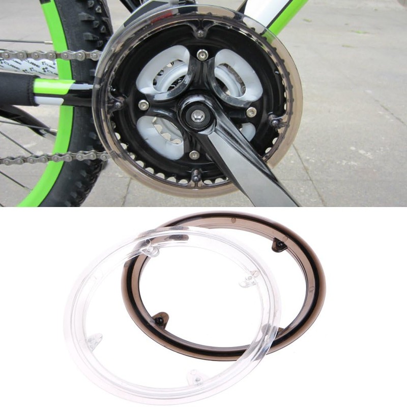 Juego de bielas para bicicleta, protector de cadena, plástico