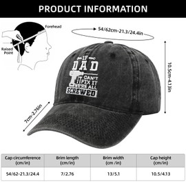 UEOTO Dad Birthday Gifts Baseball Caps Mens Vintage, Funny Birthday Presents for Dad from Daughter Son Funny Daddy Gifts Who Has Everything Caps, Cool Stuff Fathers Day