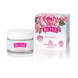 Bulgarianrose Day Face Cream with Natural Rose Oil, Moisturizing and Rejuvenating Skin Care, Rose Water Revitalizing Day Cream, Face Moisturizer for dry skin