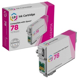 LD Remanufactured Ink Cartridge Replacement for Epson 78 T078320 (Magenta) Compatible with Epson Stylus Photo Printer Models RX580 R260 R380 R280 RX595 RX680 50
