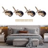 4 Pack Brass Swivel Caster Wheels-Loading 265lbs, 360 Degrees Universal