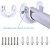 Sayayo Wardrobe Bracket Heavy Duty Stainless Steel Shower Rod Holder
