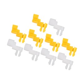 ACROPIX Bumper Fender Retainer Fasteners Door Lock Rod Clips for Toyota Camry White Yellow 5 Sets