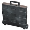 Easy Crate Rolling Foldable Plastic Crate with Telescopic Handle and