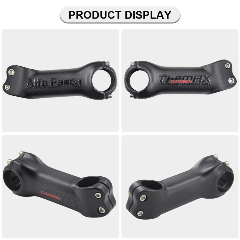 Alfa Pasca MTB Stem 31.8 Bicycle Stem Carbon 3K Matt