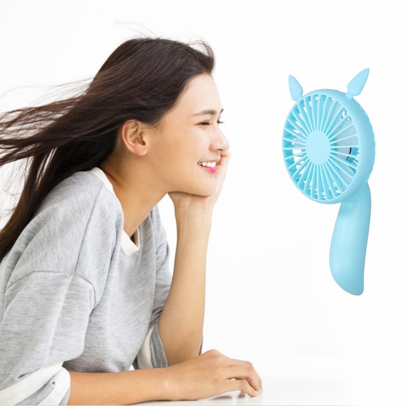 Portable Fan 180 Degrees Rotation Desktop USB Rechargeable Electric Mini