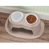 WeatherTech Double High Pet Feeding System w/Plastic Dog/Cat Bowls -