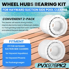 Camoo Replacement PVX976PK2 Wheel Bearings Repair Kit Fits for Hayward AquaNaut 200/400/450, for Poolvergnuegen, and for Phoenix 2 & 4 Wheel Suction Pool Cleaners (2-Pack Kit