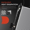 A-Premium Engine Coolant Radiator Assembly with Transmission Oil Cooler Compatible