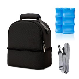 Hielera para Leche Materna Bolsas Térmicas para Mamilas con 2 Hielo Bolsa Enfriador de Leche Materna de Doble Capa Mochila de Maternidad Bolsa Enfriadora de Transporte de Leche Materna de Impermeable