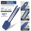 BakeRoyal Silicone Spatula Set - 4-Piece Rubber Spatulas Silicone Heat