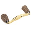 Fishing Reel Handle Wood Knob Carbon Fiber Frame with Fittings