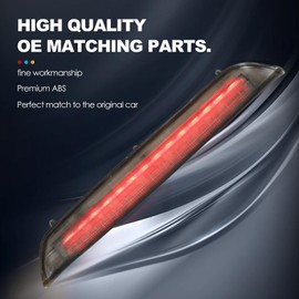 FanPaYY Brake Light Middle Third High Brake Light for 0ktavia II Estate 1Z5 High Level Rear Light Additional Brake Light 1Z9945097 1Z9945097C, Black