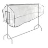 Hangerworld 6ft Clear Garment Rail Cover, Clothes Dust Protector Storage